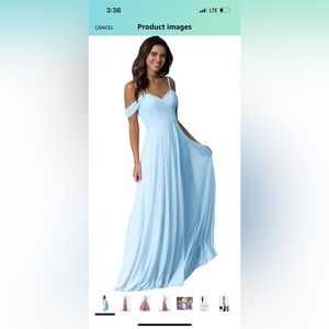 Blue bridesmaid dress